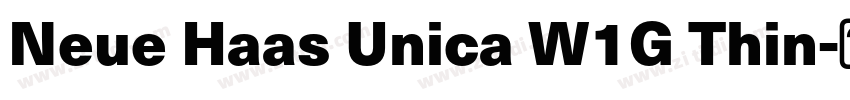 Neue Haas Unica W1G Thin字体转换